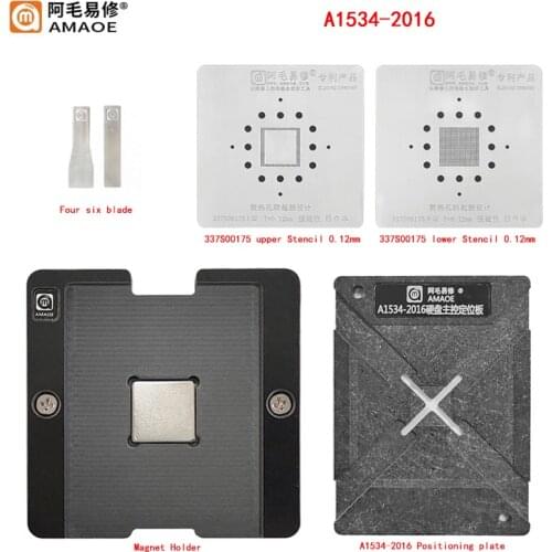 BGA Reballing Stencil Platform Template for MacBook CPU 2016 A1534 337S00175 Soldering repair tools