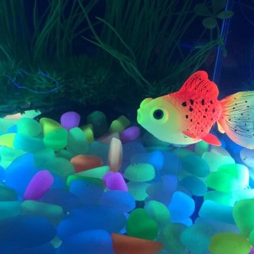 Aquarium decoration Goldfish Effect Glow In The Dark Artificial Glowing - 3/4 per Pack