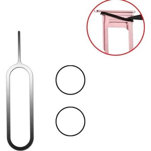 For iPhone 7 7 Plus 8 8 Plus X Waterproof Rubber Ring Seal Sets For Sim Card Tray Slot Holder Remover Eject Pin Key Tool