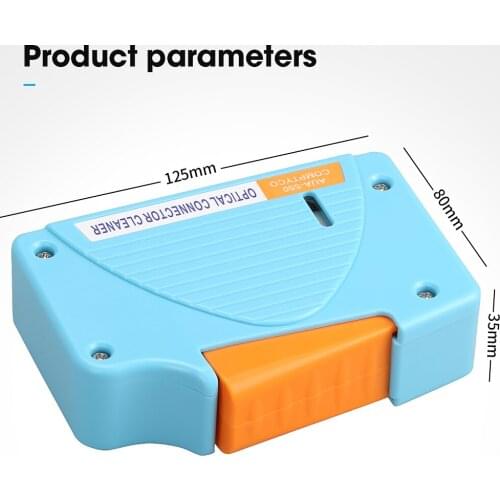 Fiber optic cleaner, Fiber scrubber, Non-fiber cleaning pen, Fiber cleaning tape box blue color