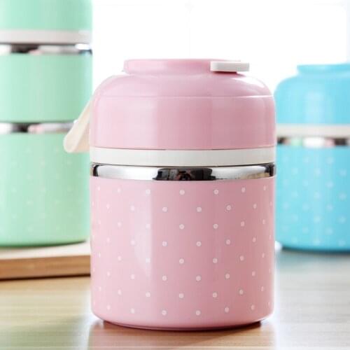 Japanese Thermal Lunch Thermos Cup Box Leak-Proof Stainless Steel Bento Box Kids Portable Picnic School Food Container ZM812