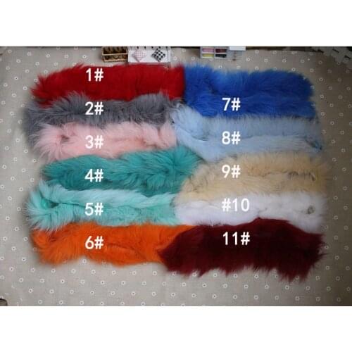 1Pcs Langth 70cm fox fur clothing accessories decorative handmade diy denim T-shirt coat sweater bags processing design,AC636