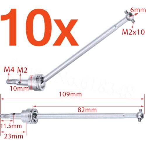 10Pairs/Lot HSP 1/10 Upgrade Parts 106015 Universal Drive Joint For RC Model Car BAJA Off Road Buggy