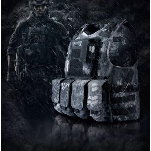 2019 Camouflage Hunting Military Molle Combat Tactical Vest Body Molle Armor CS Outdoor Jungle Hunting Game Vest