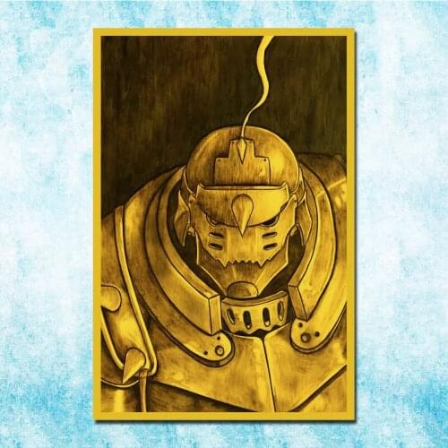 Anime Fullmetal Alchemist Edward Elric Roy Vintage Posters Art Silk Poster Canvas Retro Print For Home Room Decor Decoration-007