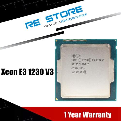 E3 1230 V3 Intel Xeon LGA 1150 CPU Processor 3.3GHz Quad-Core Desktop