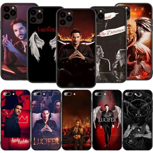 T50 Degenerate Angel Lucifer Silicone Soft Case for iPhone 12 Mini 11 Pro XS Max XR X 8 7 6 6S Plus 5 5S SE 2020