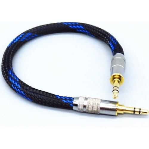 HIFI AUX Cables Male-Male 3.5mm Headphone plug copper silvering audio signal line