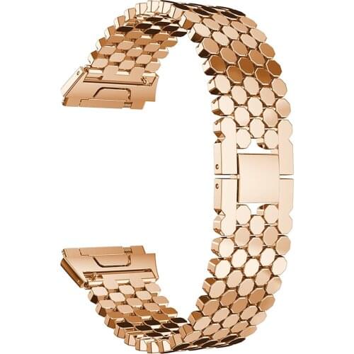 Fitbit Ionic Straps Metal Accessories, Stainless Steel Replacement Band with Folding Clasp Strap for Fitbit Ionic Smart Watch