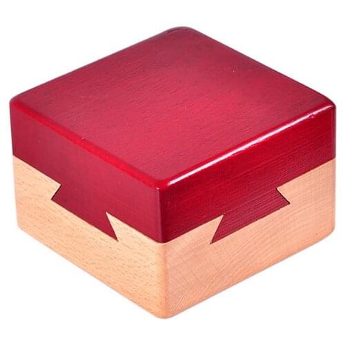 Luban Lock IQ Toys Wooden Magic Box Puzzle Game for Children Adult Educational Brain Training Toy