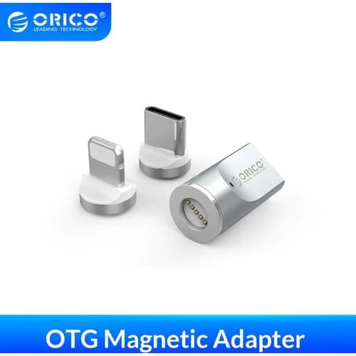 ORICO OTG Magnetic Adapter Micro USB to Type C Charging Converter for Macbook iPhone Samsung Galaxy Mobile Phone