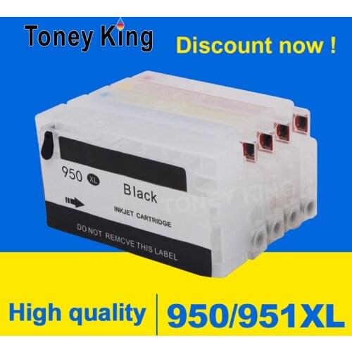 Toney King 950 950 XL Refillable Ink Cartridge For HP Officejet Pro 251dw 276dw 8100 8600 8610 8620 8630 8640 8650 8660 Printer