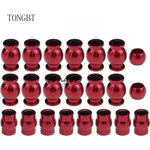 Hot Racing Complete 22 Pieces Aluminum Pivot Ball Set for Arrma 1/10 4x4 Granite Mega KK03