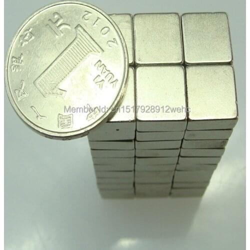 100PCS 10*10*3MM pull force 2.2KG strong power small sintered neodymium ndfeb permanent rare earth magnet fasterners