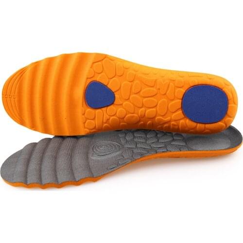 Anti Slip Massage Sports Leisure Insoles Thickened Shock Absorption Breathable Sweat Hiking Foot Care Shoe Pad insert Brioche