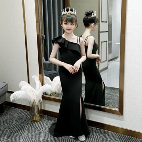 Baby Girls Clothes Children Kids Catwalk Costume Sexy Mermaid Princess Gown Wedding Birthday Party Dress For Girl Vestidos L620