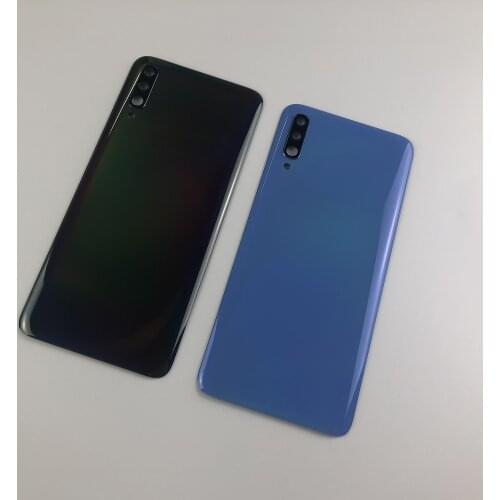 Original For SAMSUNG Galaxy A70 2019 A705 SM-A705F A705DS Housing Rear Cover Battery Back Cover+Camera Lens Cover+Logo