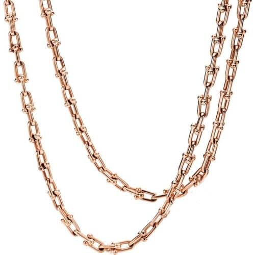 Luxury brand stainless steel jewelry Chunky chain necklace women gothic accesorios mujer колье подвеска bijoux ketting erkek