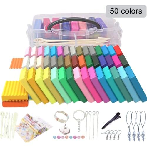 Polymer Clay Modeling Kit DIY Oven Bake Clay With Sculpting Tools Soft Clay Plasticine Set DIY Handicrafts For Children/Beginner