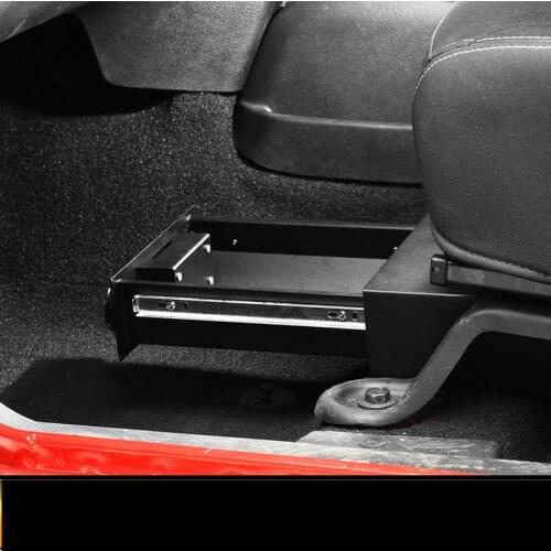 Anti-theft Seat Below Storage Box Drawer For Jeep Wrangler AAA345