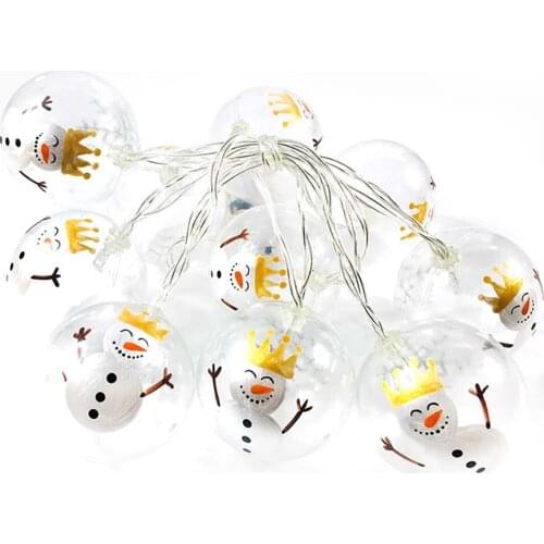 Christmas Creative 1.7M Transparent Ball Led Outdoor Decoration String Lights