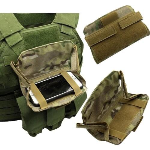 Tactical Vest Special Front Panel Mobile Phone Bag Map Bag Safety Fixed Visual Management Bag Outdoor Terminal Equipment Bag
