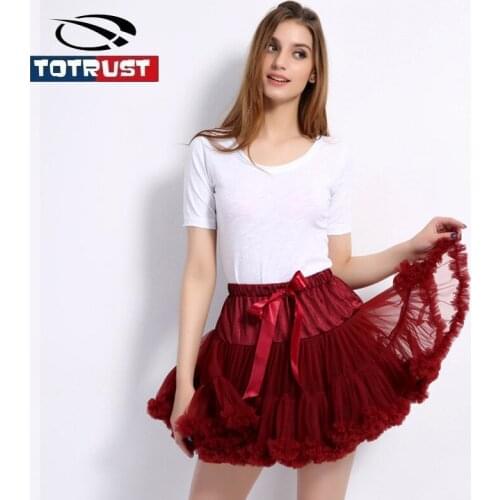 TOTRUST Tulle Skirts Womens High Waist 2021 Summer Dance Tutu Skirt Girl Pleated Mesh Skirt Women Ladies Faldas Saia Feminina