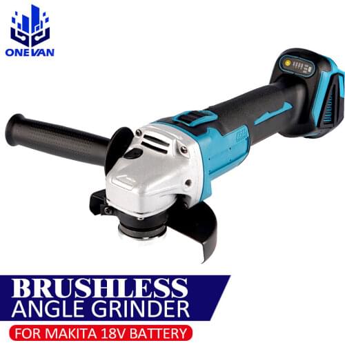 800W 125mm Brushless Cordless Angle Grinder 3 speed Variable Speed For Makita Battery 18V Power Tools Cutting Machine Polisher