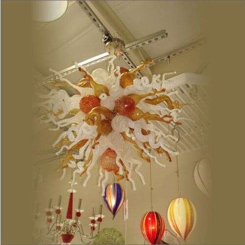Villa Decoration Modern Lighting Multi Color Big Party Blown Glass Air Shipping AC Led Bulbs 120v/240v Large Villa Light