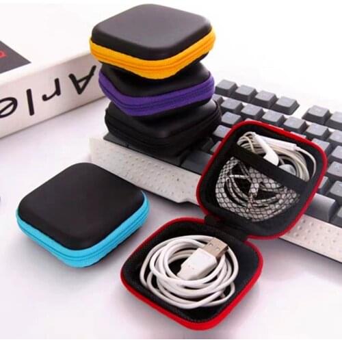 EVA Earphone Protective Bag Box Digital Charger Headphone Storage Bag USB Data Cable Organizer Carrying Pouch