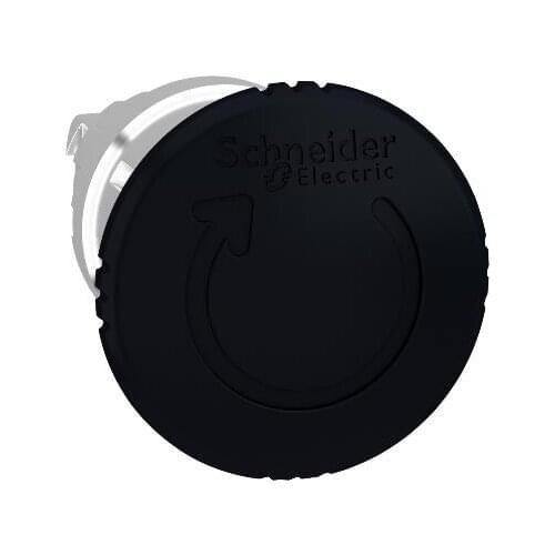 ZB4BS52 Black Ø40 mushroom pushbutton head Ø22 latching turn release