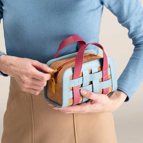 Womens bag 2020 PU Flap Weave Vintage Geometric Single Shoulder Bags ladylike handbags luxury handbags women bags designer