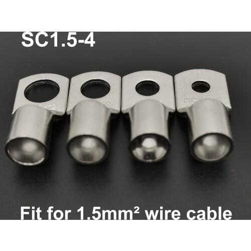 100/50/20/10PCS Assortment Tinned Copper Lugs Ring Multi-size Electrical Wire Welding Terminals Cable Crimp Connector