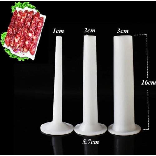 3* kitchen Sausage Maker Tube Casing Meat Grinder Stuffing Filling Pipe Tool