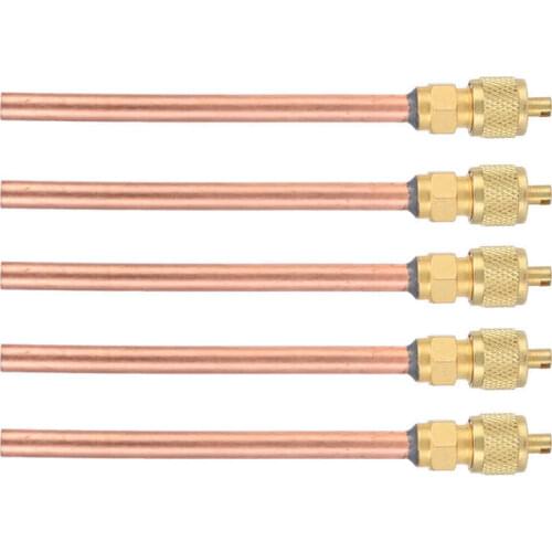 5Pcs Refrigerator Check Valve Air Conditioner Conditioning Filling Valves One Way HS-110 Filling Valve