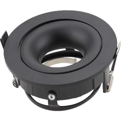 5pcs/lot Black White GU10 MR16 Holder GU10 Light Bulb Fixture Adjustable MR16 Lamp Fitting Recessed Ceiling Spot Light Frame