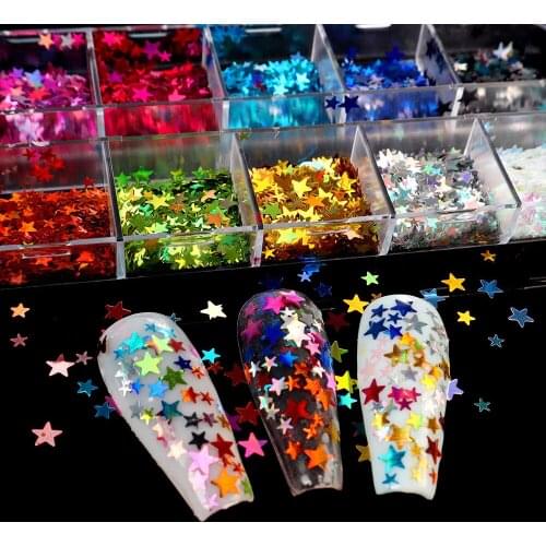 Glitter Nails For Nail Designs Creativity And Decor Nail Art Stickers Holographic Candy Sequins Nail Ornaments Nail Art Kit