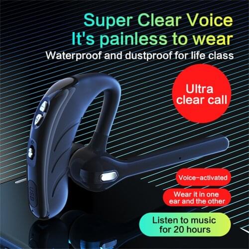 Bluetooth Earphone Wireless Headphones With Microphone Earhook Business Headset Mini Sports Music Earbud For Phone наушники