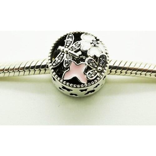 Popular Beads For Jewelry Making Springtim Butterfly Charm Fits Beaded Chains Bracelets For Woman DIY Sterling Silver Jewelry