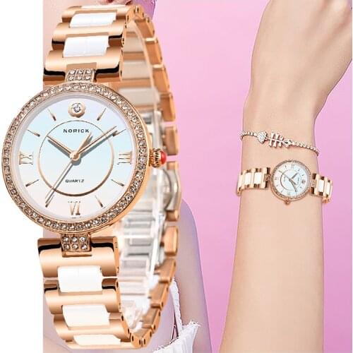 2021 NIBOSI Luxury Women Watches Top Brand Bracelet Ceramic Ladies Watch Female Waterproof Clocks Wristwatch Relogio Feminino