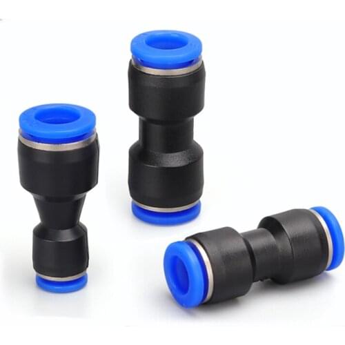 Hot Sale Pneumatic Joint Joint Plastic Joint PU 4mm 6mm 8mm 10mm 12mm 14mm for Air Water Hose Pipe Straight Gas Quick Connection