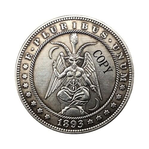 Hobo Nickel 1893-S USA Morgan Dollar COIN COPY Type 160