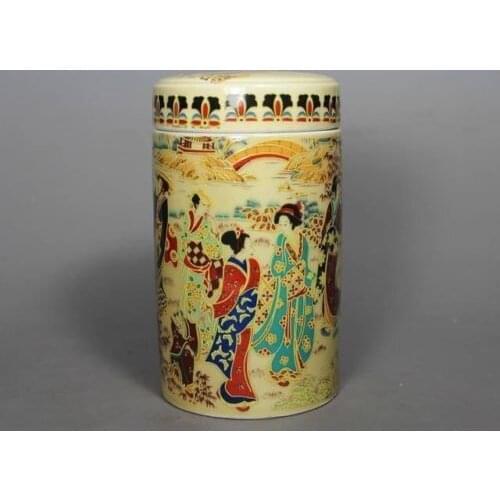 Exquisite Chinese Classical Traditional Folk Art Porcelain Handwork Belle Pot