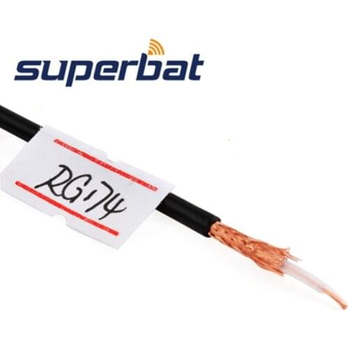 Superbat 15.24m RF Coaxial Cable Adapter Connector Coax Cable M17/119-RG174 / 50 feet