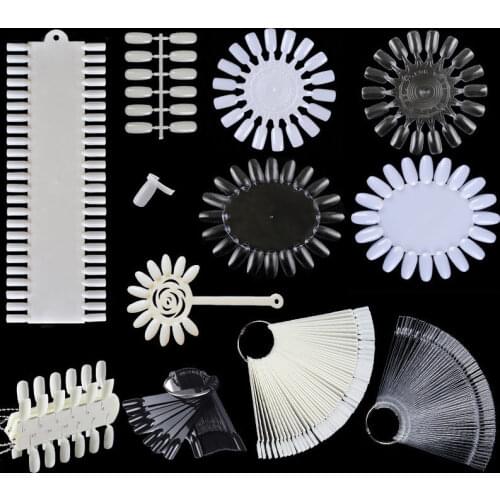 Land Moon False Nail Tips Nail Art Gel Polish Varnish Color Card Palette Nail Art Practice Board Display Tools