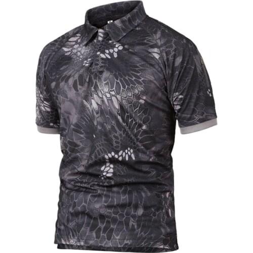 Military Tactical Clothing Dropshipping Mens Shirt Summer Army Camouflage Quick-drying Breathable Casual Tee Shirt