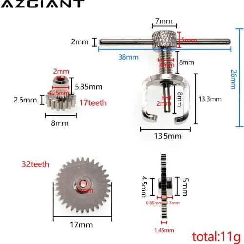 Small Metal gear puller extractor for easy removal motor pinion