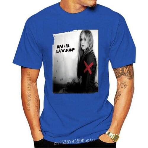 New RARE AVRIL LAVIGNE T-shirt A Reprint 3D T Shirt Men Plus Size Cotton Tops Tee New Fashion MenS Short Sleeve Plus Size