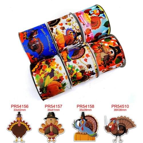 Cartoon characters printed grosgrain ribbon 43106