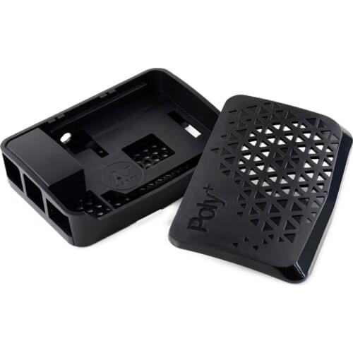 Raspberry Pi 4 Model B Black Poly+ Case With Dedicated MINI Cooling Fan